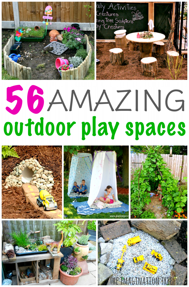 Amazing ideas for outdoor play spaces for kids!