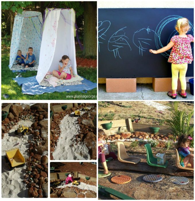 Fabulous ideas for creating outdoor play spaces!