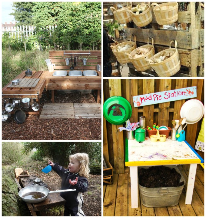 Fabulous mud kitchen ideas!