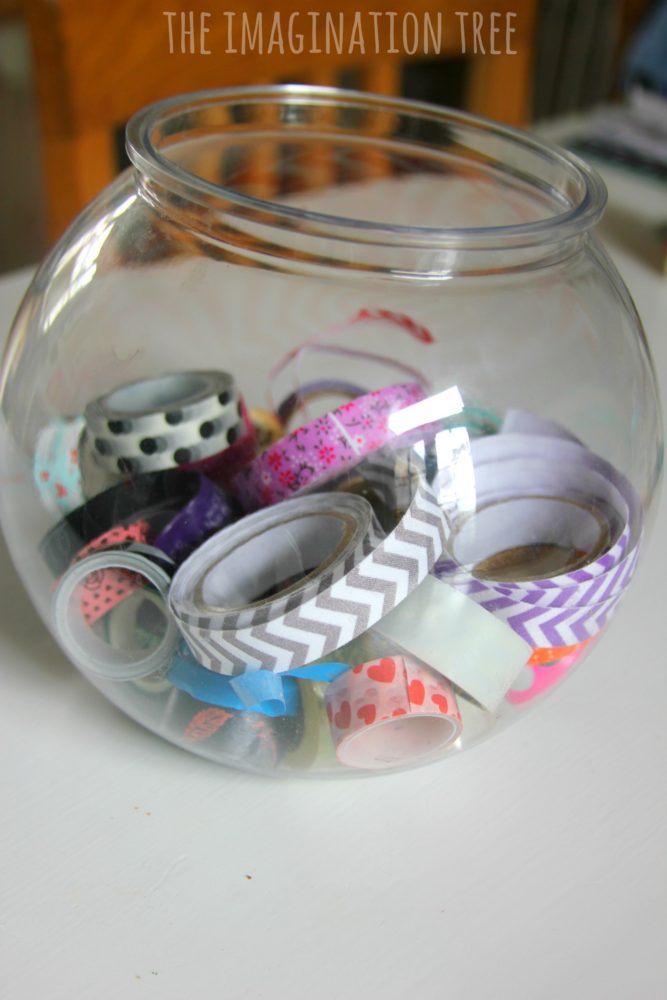 Washi tape crafting bowl